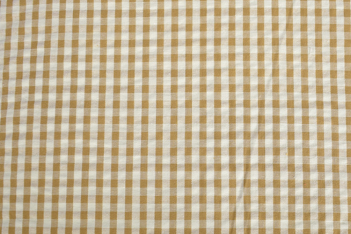 Seersucker - Kariert - Sand