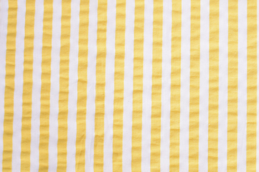 Seersucker - Streifen - Gelb
