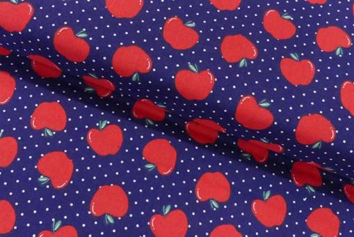 Baumwollstoff - Apfel-Tupfen - 110 cm