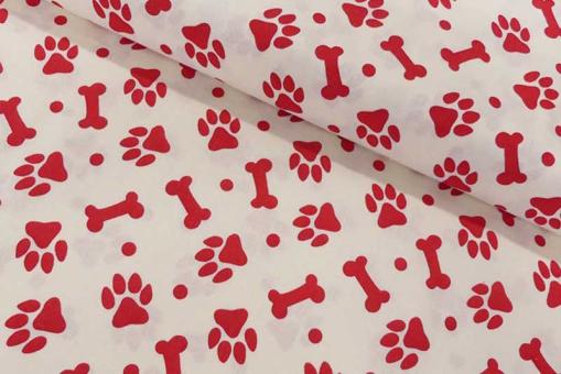 Baumwollstoff - Pfoten - 110 cm