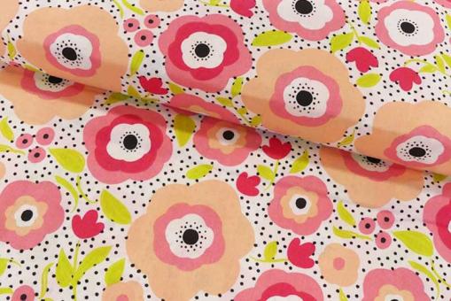 Baumwollstoff - Hippie Flower - 110 cm