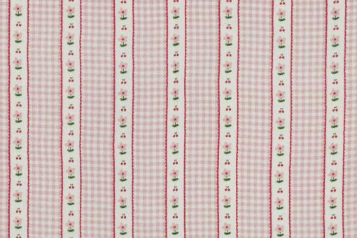 Musselin - Kirschblüten Vichy - Rosa