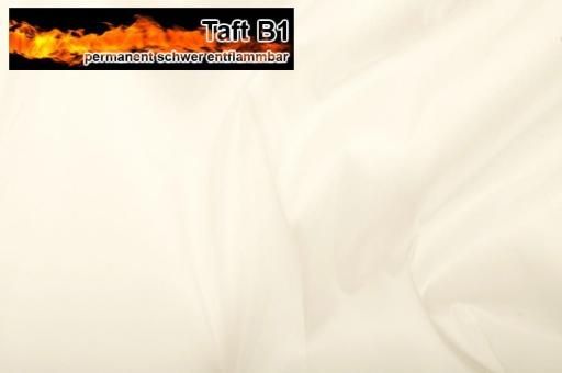 Taft - permanent schwer entflammbar B1 - Creme - 1,0 Meter
