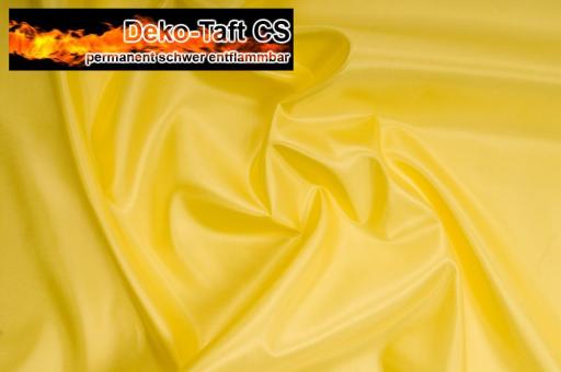 Deko-Taft - permanent schwer entflammbar - 310 cm - Gelb - 1,0 Meter