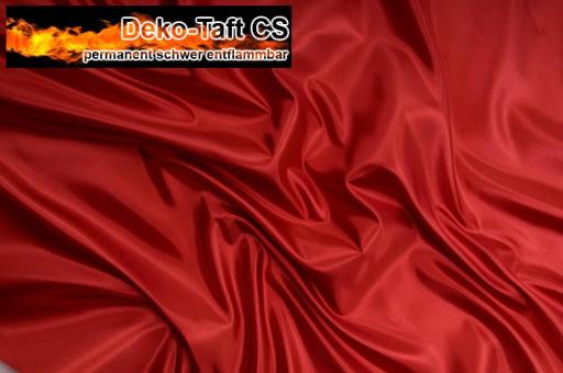 Deko-Taft - permanent schwer entflammbar - 310 cm - Kirsch - 5,0 Meter