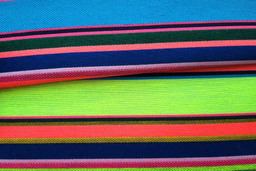 Dekostoff Jacquard - Neon-Streifen