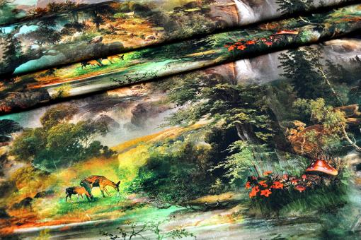Dekostoff Digitaldruck - Fairytale Forest