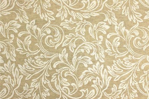Dekostoff Leinenoptik - Edle Ranken - 280 cm