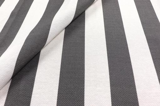 Dekostoff - Blockstreifen - Grau - 280 cm