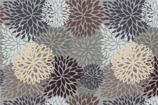 Blackout-Stoff - Rosetten