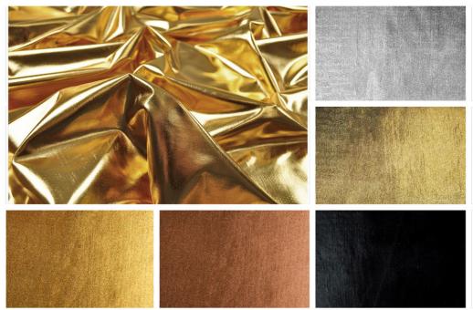 Metallic-Dekostoff - Uni