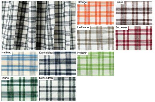 Deko- und Gardinenstoff - 280 cm - Karo