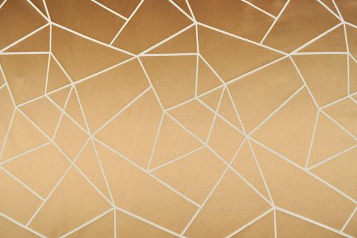 Wende-Dekostoff - New Fashion No. 3 - Goldbraun/Creme - 1,0 Meter