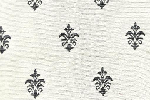 Jacquard - Barock-Lilie - Creme