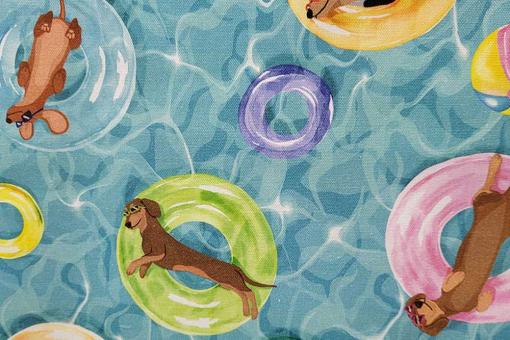 Dekostoff Premium - Entspannte Dackel