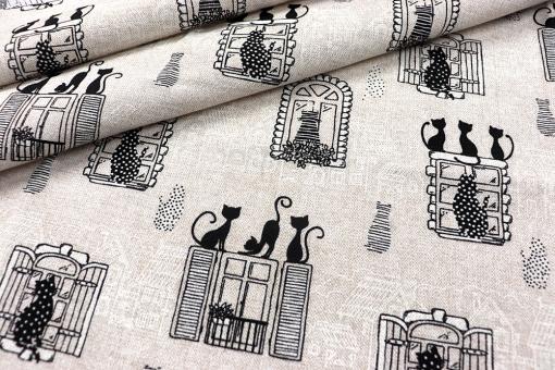 Dekostoff - Katzen daheim