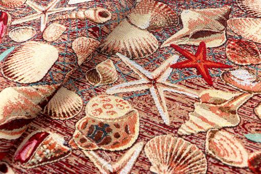 Gobelin - Muscheln und Seesterne