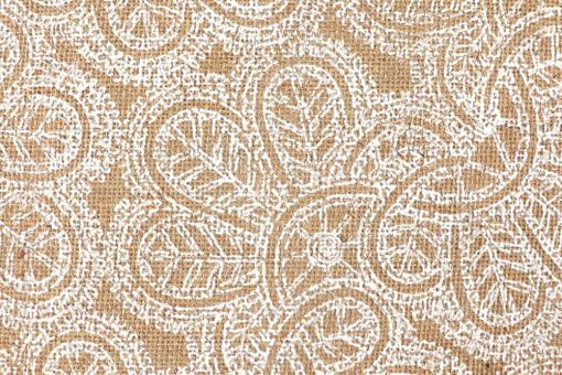 Jute beflockt - Spitze