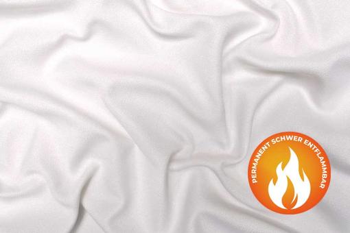 Akustikgewebe - permanent schwer entflammbar - Weiß