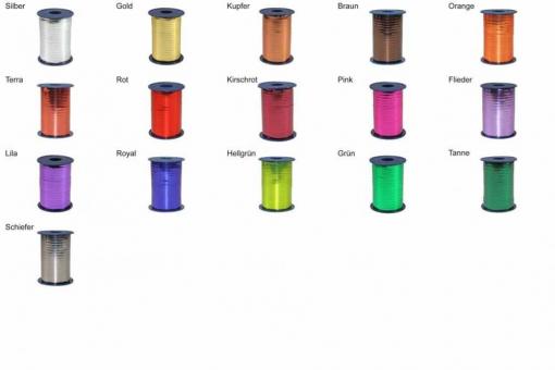 Ringelband Curly - glänzend - 5 mm, 400 m Rolle