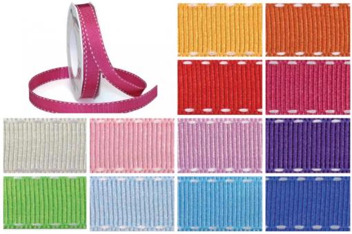 Band mit Ziernaht 15 mm - 15 m Rolle