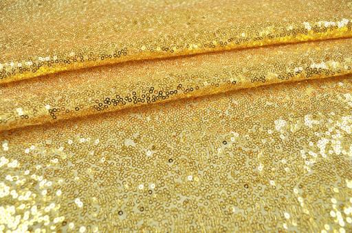 Pailletten-Stoff XS - Gold