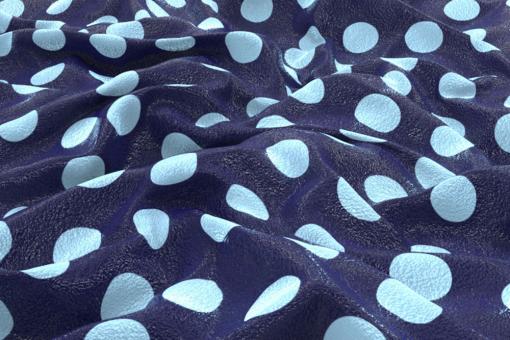 Fleece-Stoff - Große Tupfen