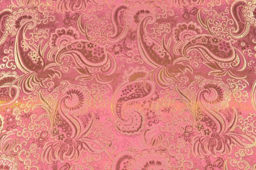 Brokat Maharadscha - Rosa/Gold