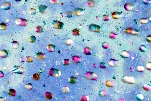 Tanzkleiderstoff Hologramm - Colour Drops