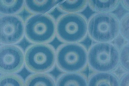 Tanzkleiderstoff Hologramm - Trippy Circles - Aqua