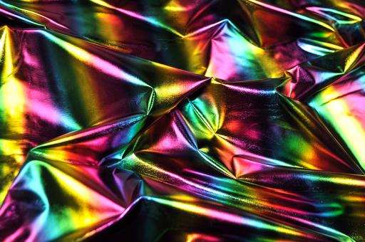 Tanzkleiderstoff Hologramm - Rainbow