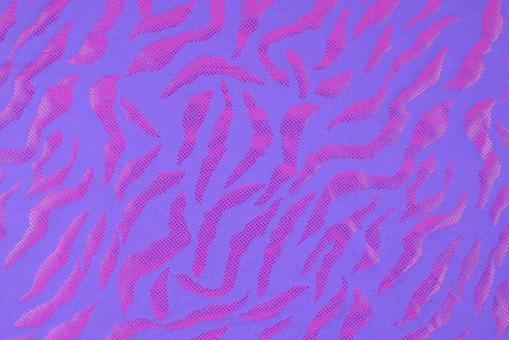 Tanzkleiderstoff Hologramm - Crazy Cat - Purple