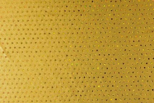 Tanzkleiderstoff Hologramm - Tupfen - Gold