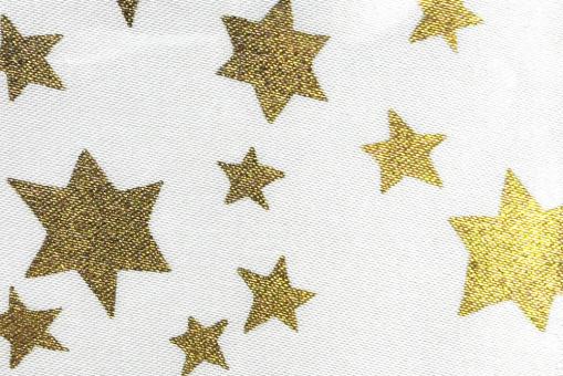 Satin - Glänzende Goldsterne