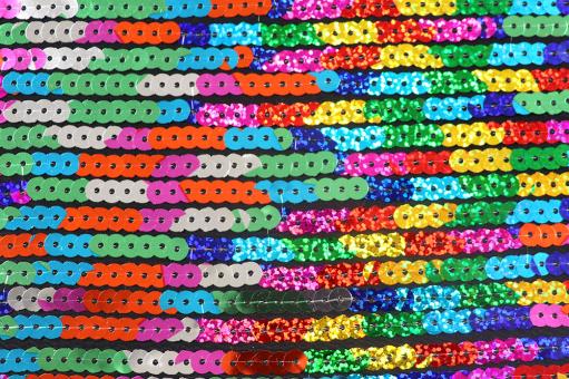 Paillettenstoff - Rainbow Lane