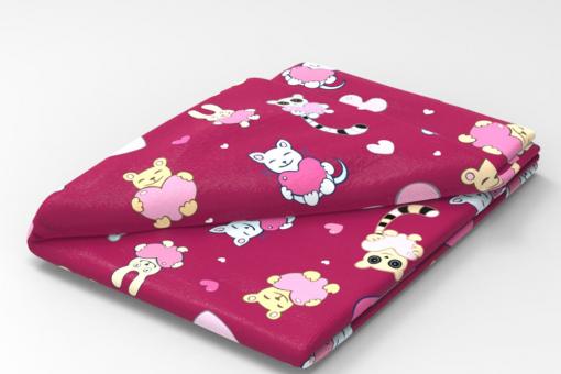 Frottee-Fleece-Stoff - Liebesbotschafter