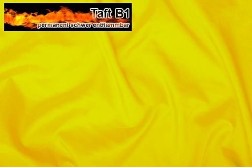 Taft - permanent schwer entflammbar B1 - Gelb - 3,0 Meter
