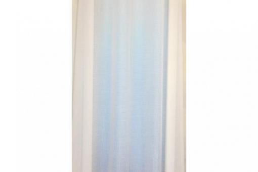 Gardine Öland - Weiß transparent - 300 cm hoch - Bleiband