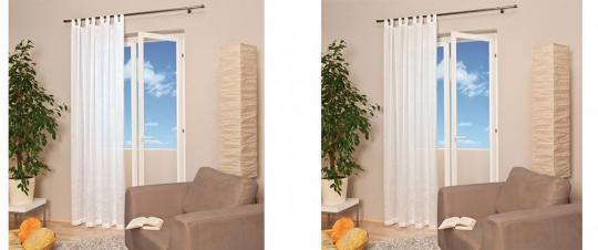 Fertig-Schlaufengardine Milva H.235 x B.145 cm