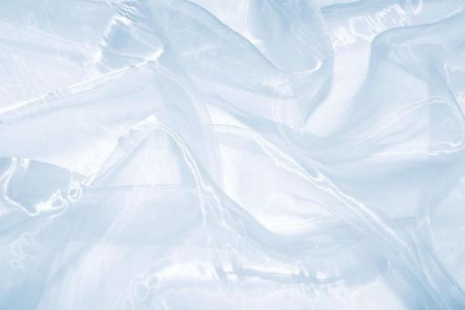 Glanz-Organza - Uni - Hellblau - 2,0 Meter