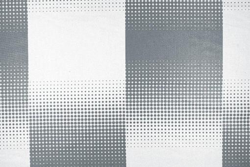 Energiespar-Vorhang B1 - Flex DELITHERM®  - Punktemuster - Weiß/Grau - 1,0 Meter Weiß/Grau