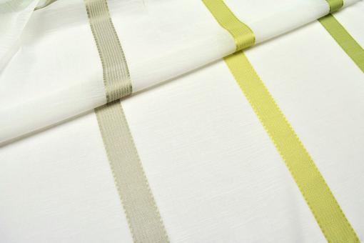 Gardinenstoff Delight - Längsstreifen - Bleiband