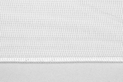 Gardinenstoff Modern Living - TwoTone - perm. schwer entflammbar B1 - Bleiband - 300 cm - Weiß - 2,0 Meter