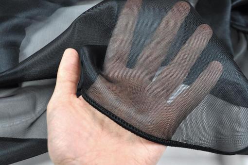 Fertig-Moskitonetz-Vorhang mit Bleiband - a: 205 x b: 292 cm - Schwarz