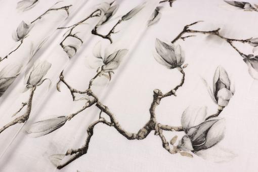 Gardinenstoff - Magnolienzweige