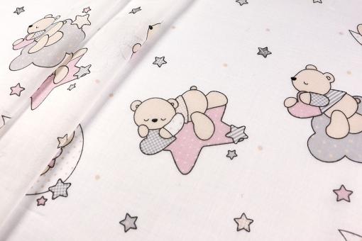 Gardinenstoff Bleiband - Bärchen - 280 cm