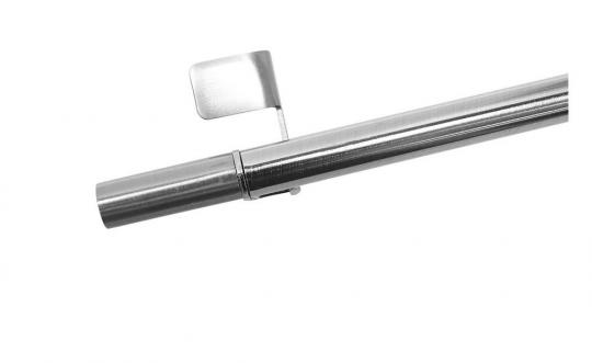 GARDINIA Klemmstange - Ø 8/10 mm - Filigrano Zylinder - 50 - 80 cm - Edelstahl-Optik