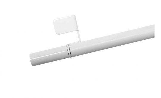 GARDINIA Klemmstange - Ø 8/10 mm - Filigrano Zylinder - 80 - 110 cm - Weiß