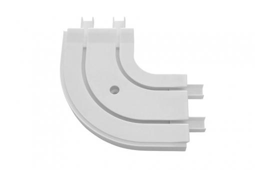 GARDINIA Rundbogen für Vorhangschiene 2-läufig - Verlängerung - Weiß