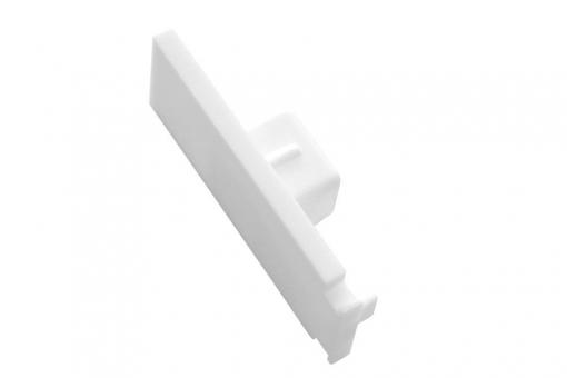 GARDINIA Endstücke für Vorhangschiene 1-läufig - 2 Stück - Weiß